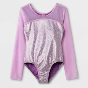 Cat & Jack Gymnastics/ Dance Iridescent Mermaid Scale Print